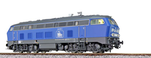 31009 ESU BR218 055 H0 Press, blau, Ep VI,